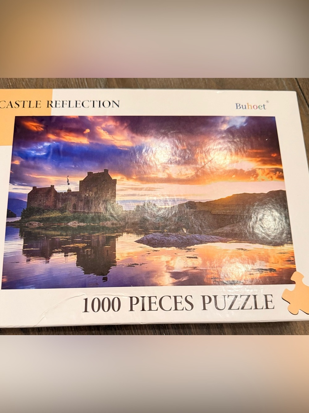 Eileen Donan Castle Reflection 1000-Piece Jigsaw Puzzle wooden